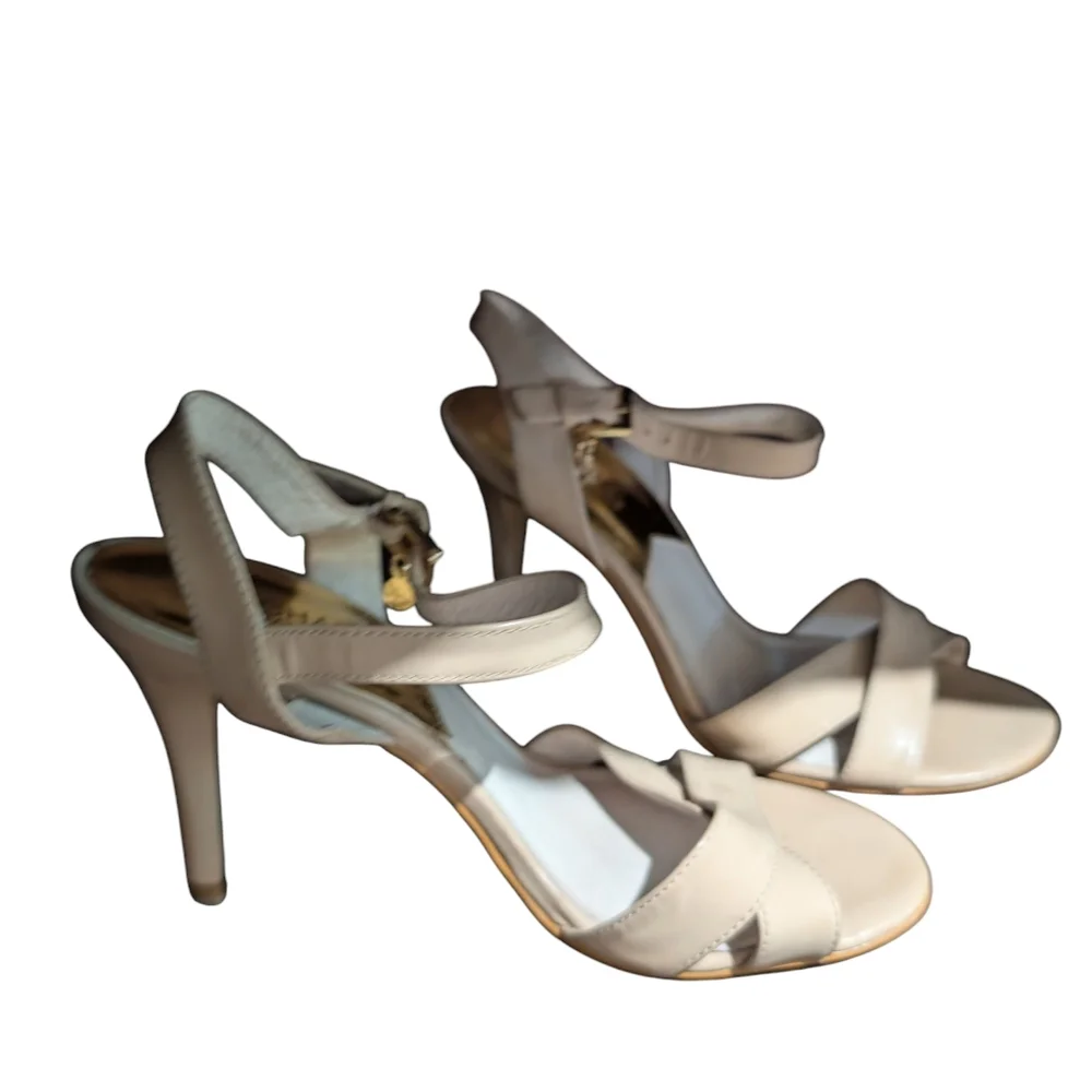 Elegant Cream High Heel Sandals
